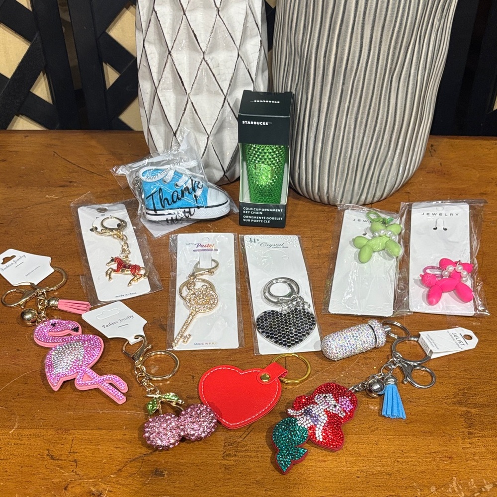 Various Novelty Bag Charm Keychains NEW Price is for One